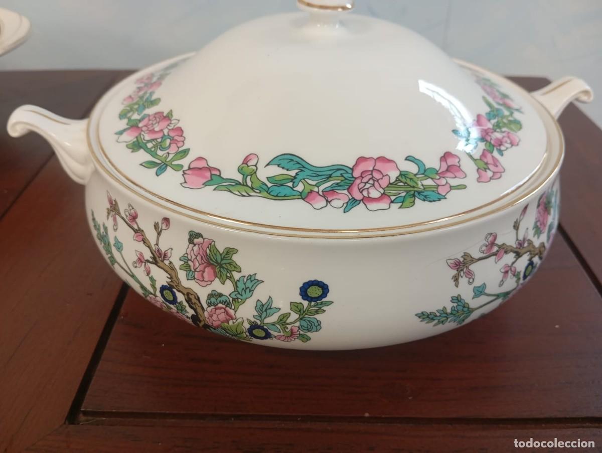 Antig&uuml;edades: Sopera de porcelana inglesa Duchess-Patr&oacute;n Indian tree