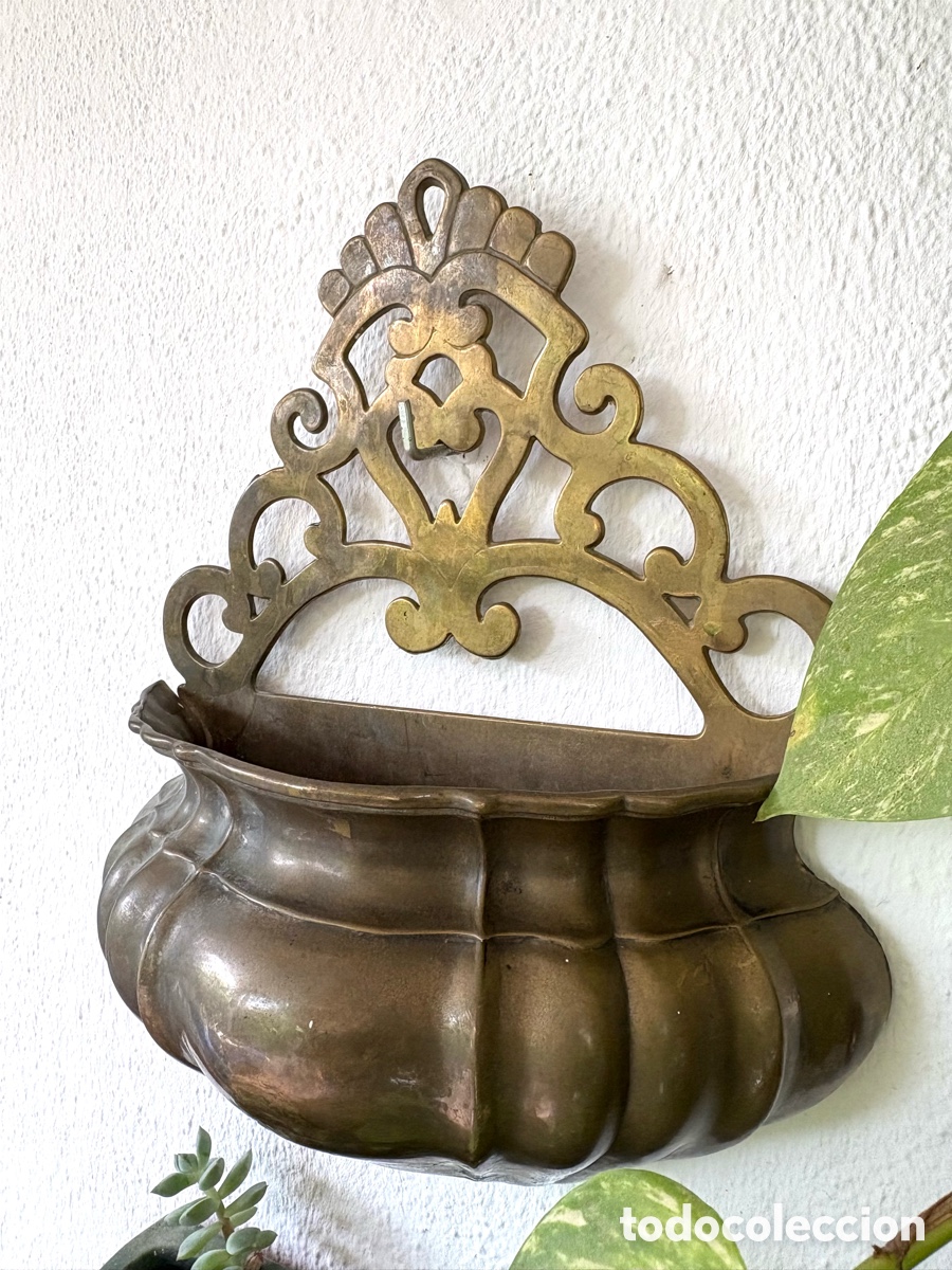 Antig&uuml;edades: BENDITERA DE BRONCE. - Foto 5