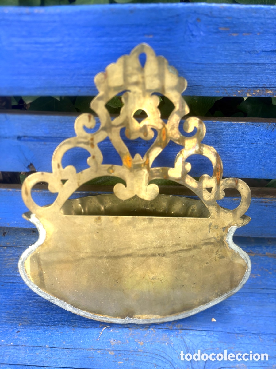 Antig&uuml;edades: BENDITERA DE BRONCE. - Foto 7
