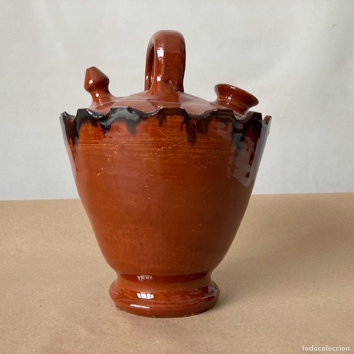 Antig&uuml;edades: BOTIJO CER&Aacute;MICA TRADICIONAL BARRO COCIDO, ESMALTE O VIDRIADO