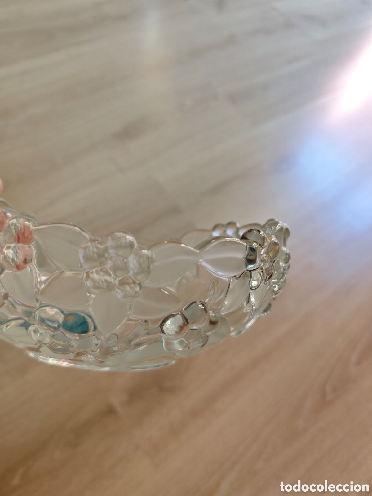 Antig&uuml;edades: Bol cristal con flores Mikasa