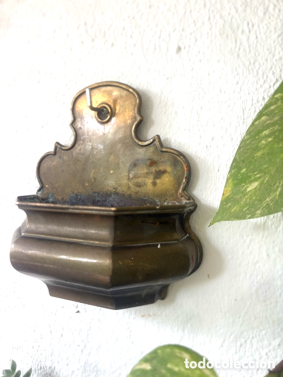 Antig&uuml;edades: BENDITERA BRONCE MEDIANA - Foto 4