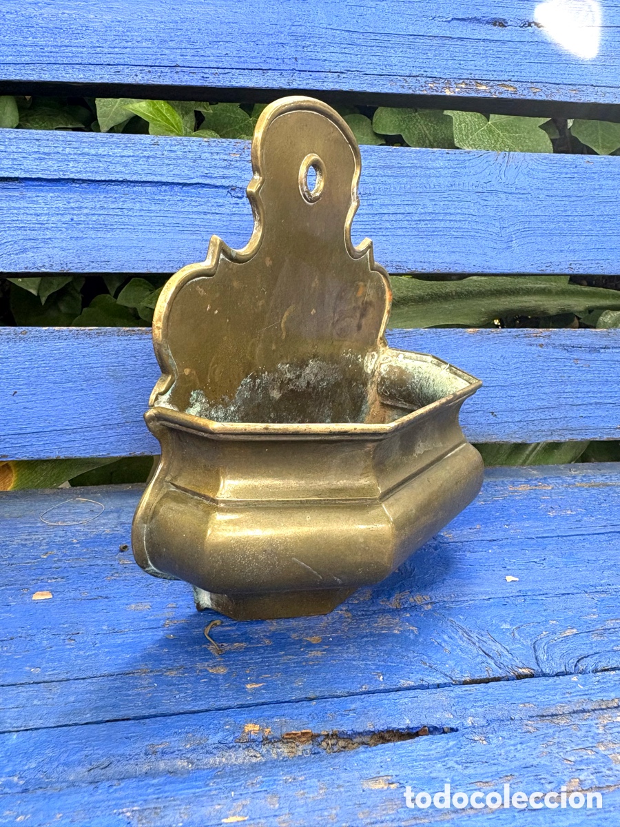 Antig&uuml;edades: BENDITERA BRONCE MEDIANA - Foto 6