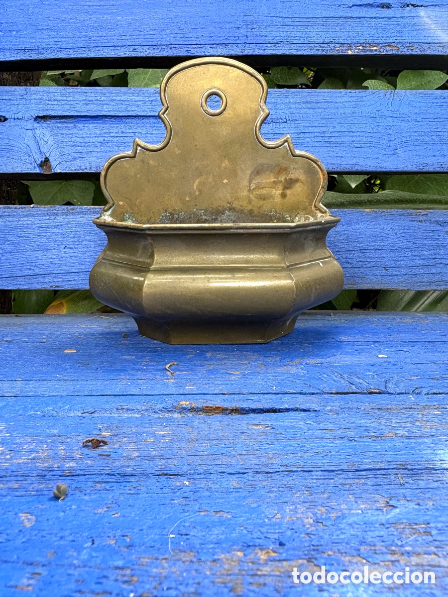 Antig&uuml;edades: BENDITERA BRONCE MEDIANA - Foto 8