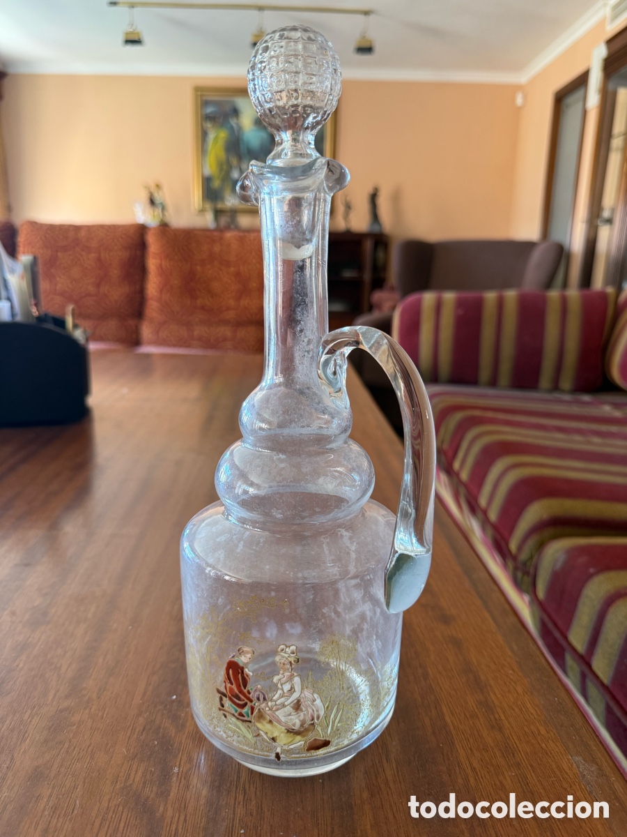 Antig&uuml;edades: Jarra cristal antigua