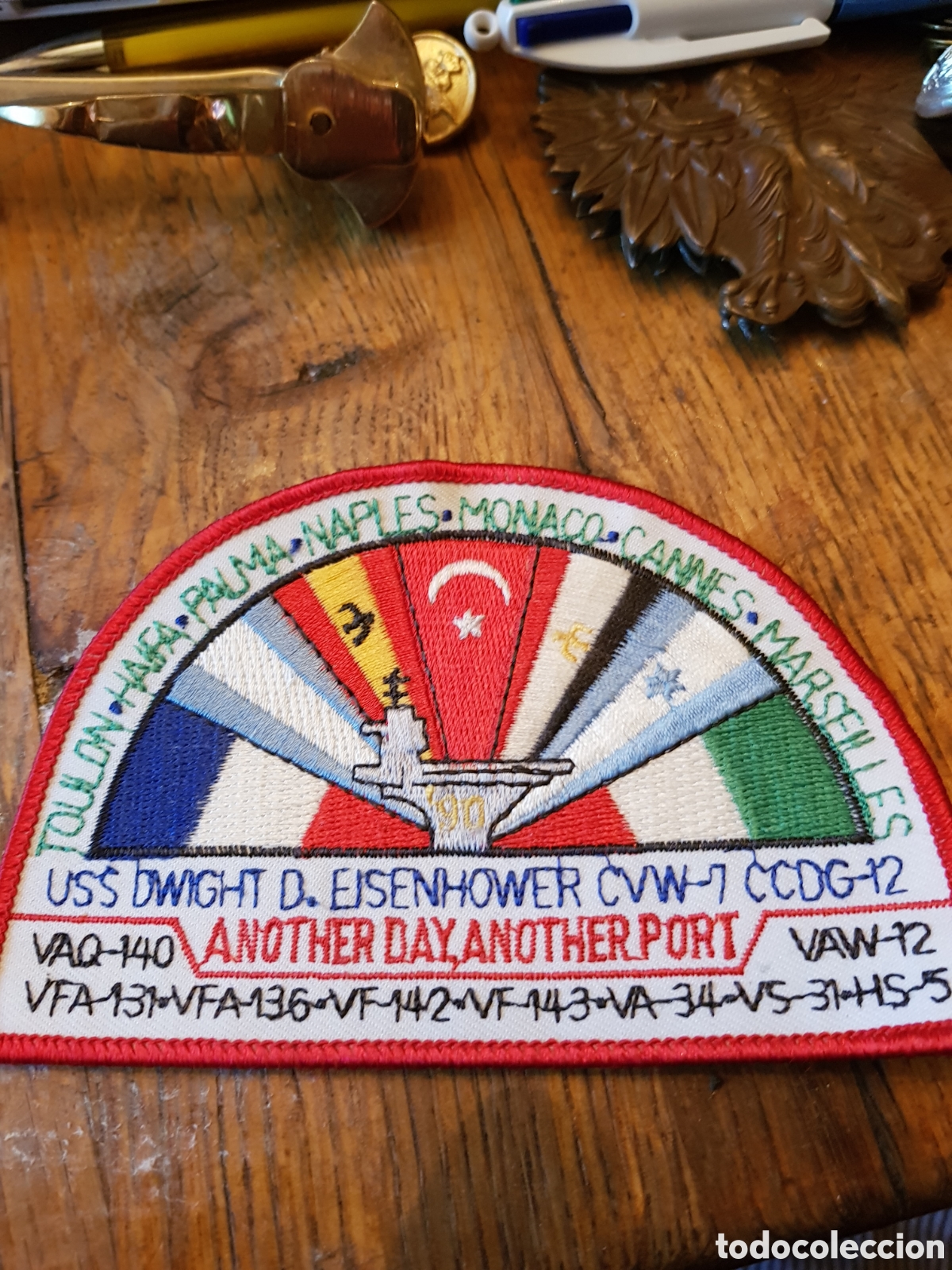 Antig&uuml;edades: ANTIGUO PARCHE BORDADO MILITAR