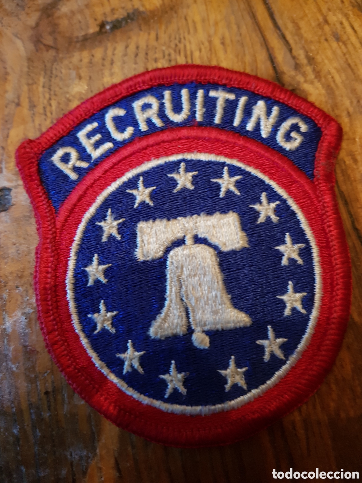 Antig&uuml;edades: ANTIGUO PARCHE BORDADO RECRUITING - Foto 1