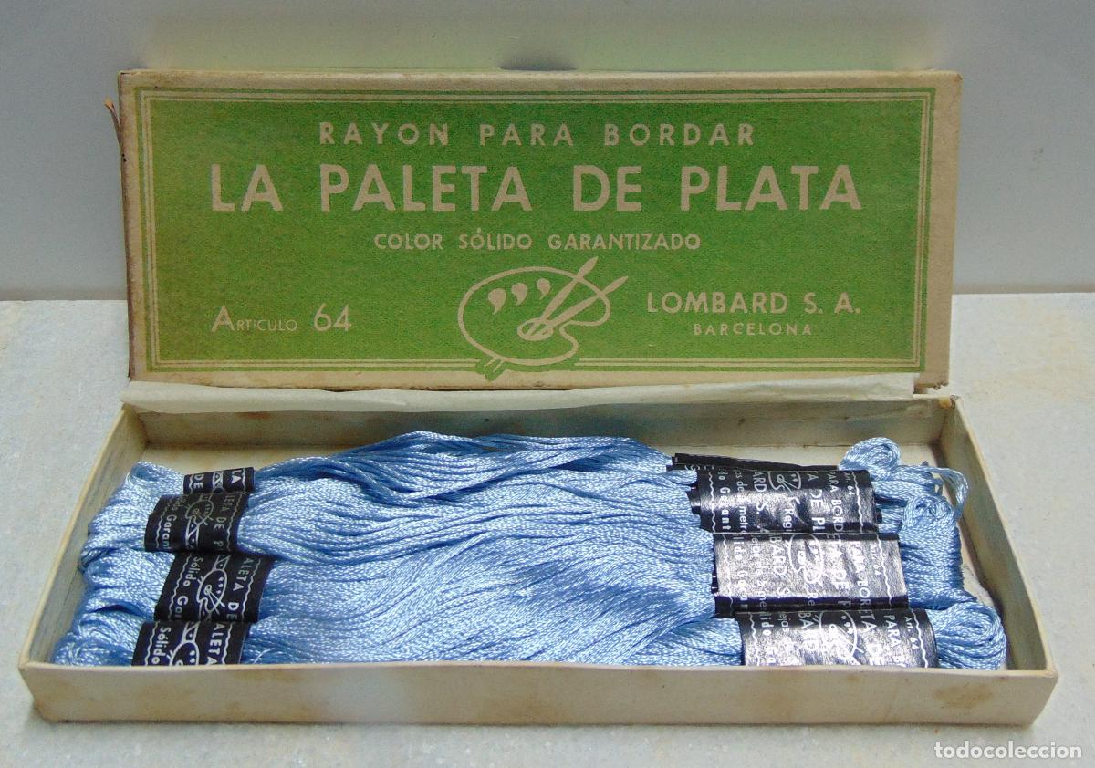Antig&uuml;edades: ANTIGUOS HILOS DE BORDAR LA PALETA DE PLATA, VER LA FOTO, NUEVO