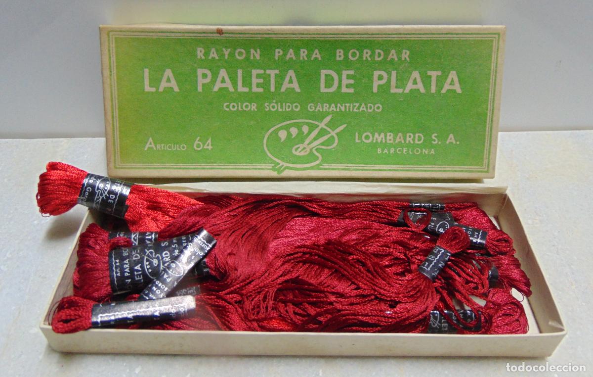 Antig&uuml;edades: ANTIGUOS HILOS DE BORDAR LA PALETA DE PLATA, VER LA FOTO, NUEVO