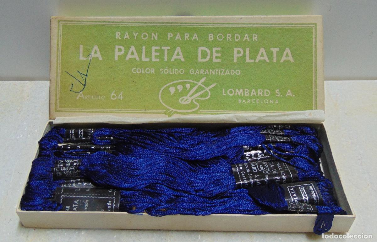 Antig&uuml;edades: ANTIGUOS HILOS DE BORDAR LA PALETA DE PLATA, VER LA FOTO, NUEVO