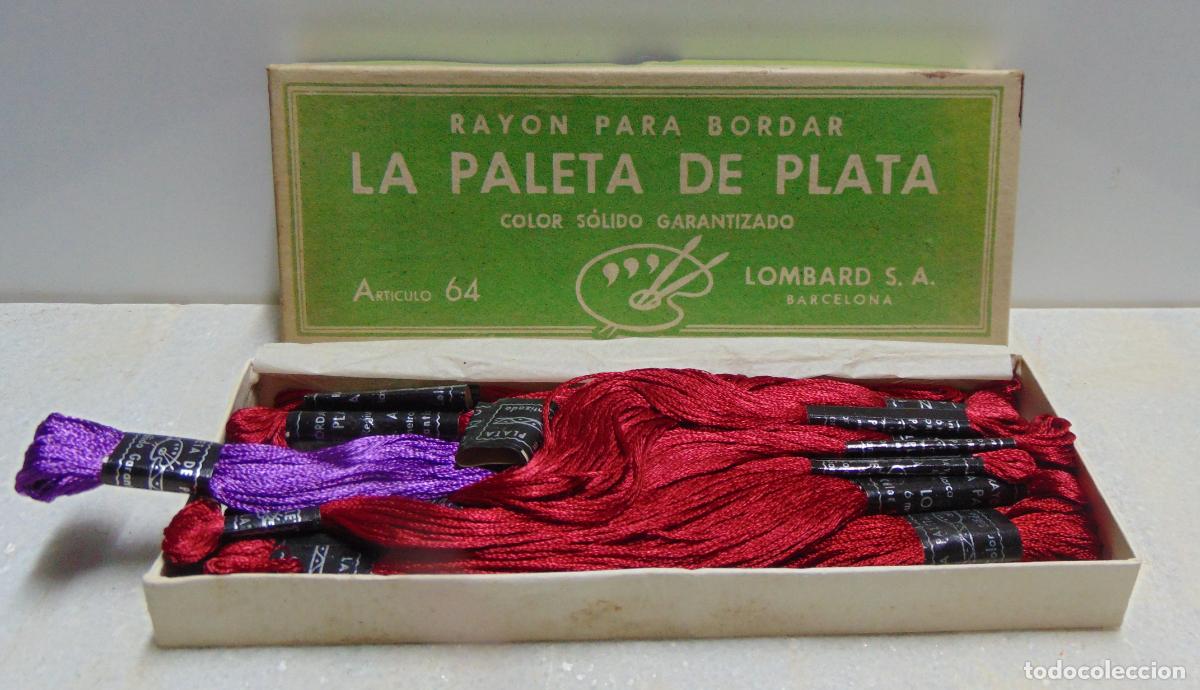 Antig&uuml;edades: ANTIGUOS HILOS DE BORDAR LA PALETA DE PLATA, VER LA FOTO, NUEVO