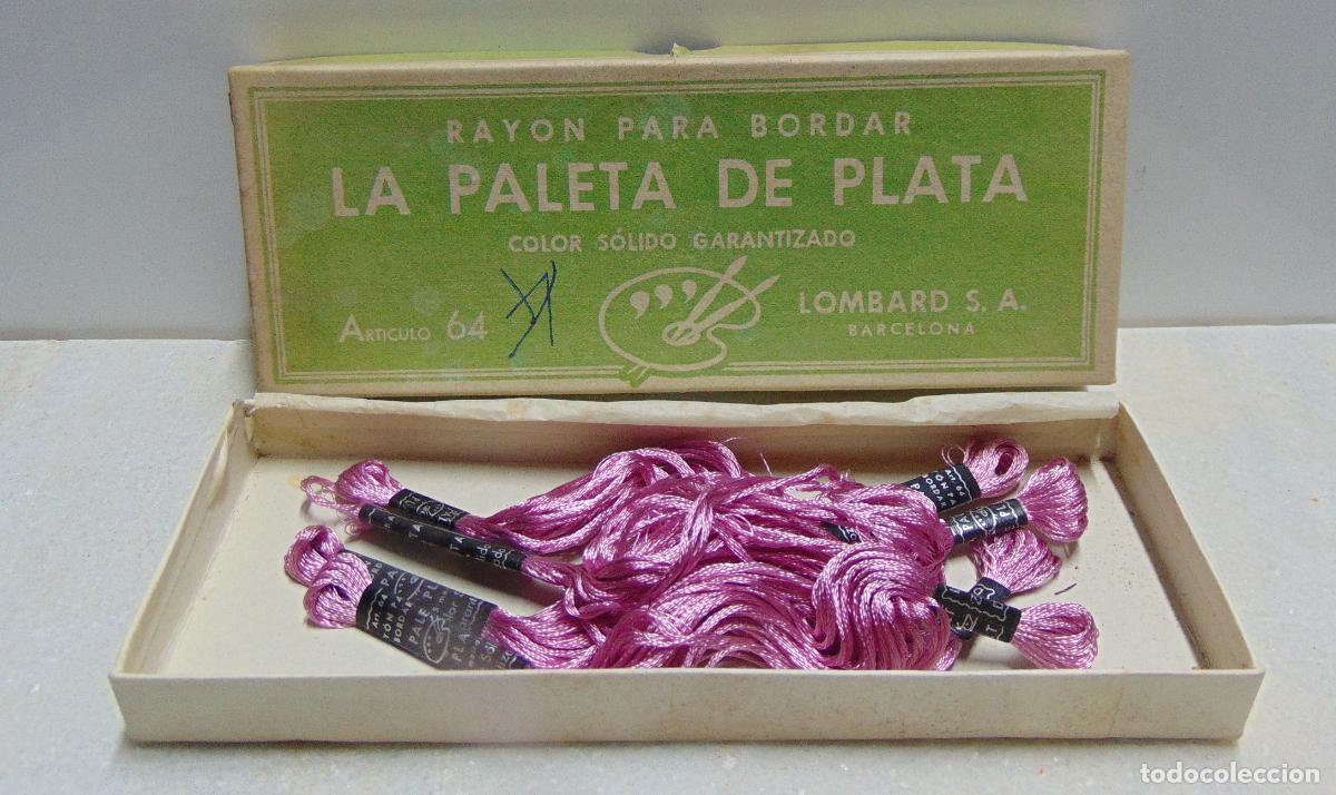 Antig&uuml;edades: ANTIGUOS HILOS DE BORDAR LA PALETA DE PLATA, VER LA FOTO, NUEVO