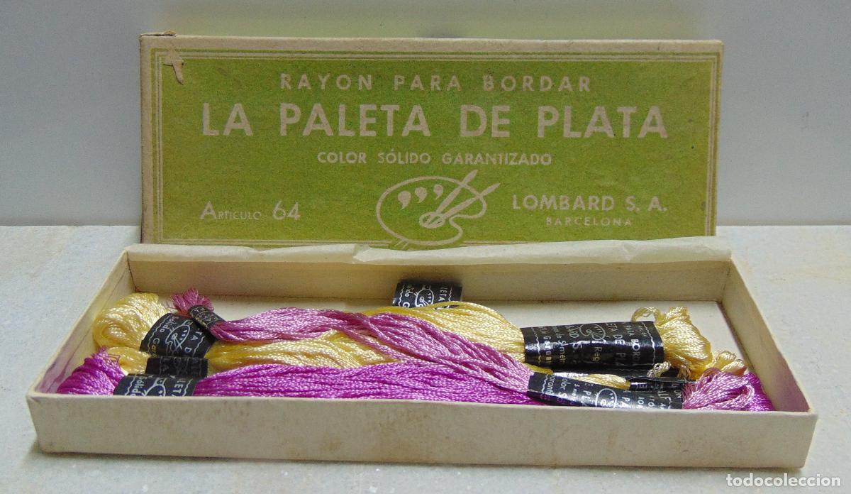 Antig&uuml;edades: ANTIGUOS HILOS DE BORDAR LA PALETA DE PLATA, VER LA FOTO, NUEVO