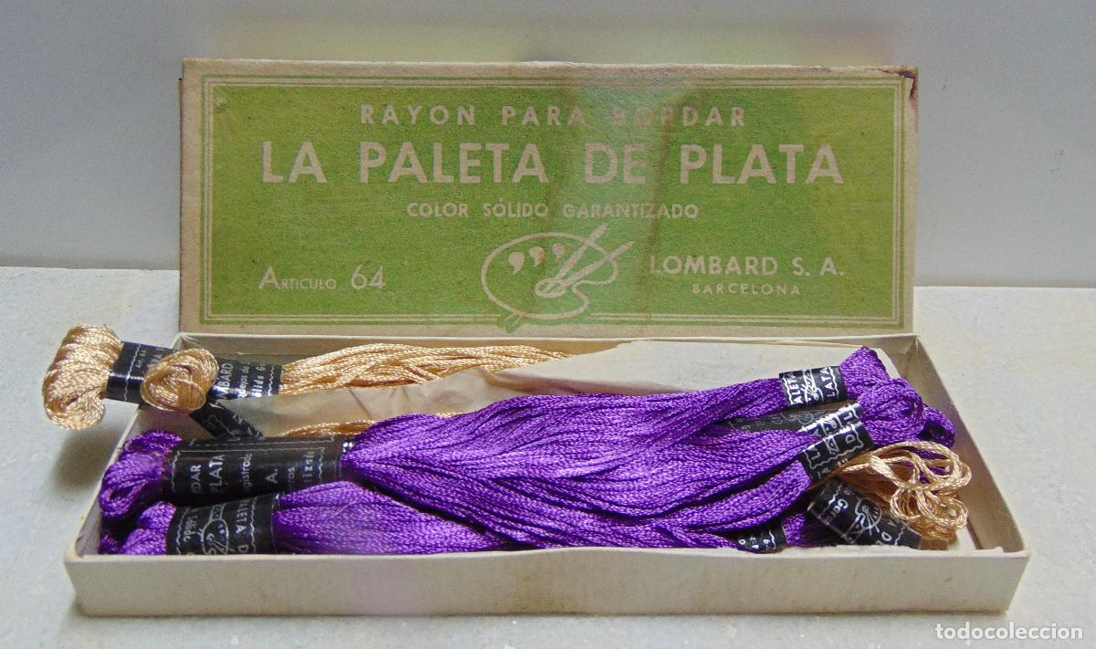 Antig&uuml;edades: ANTIGUOS HILOS DE BORDAR LA PALETA DE PLATA, VER LA FOTO, NUEVO