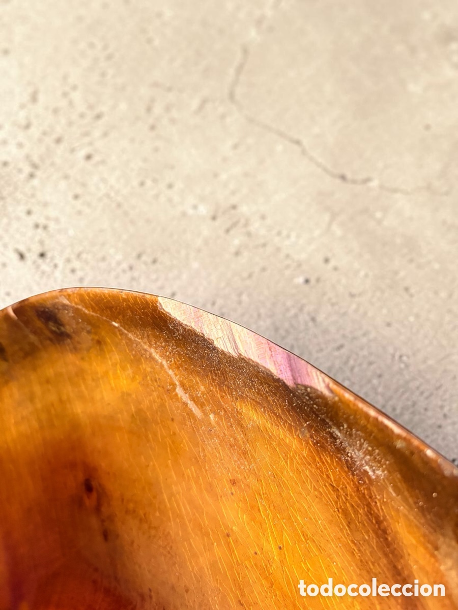Antig&uuml;edades: Gran bandeja de madera de acacia - Foto 8