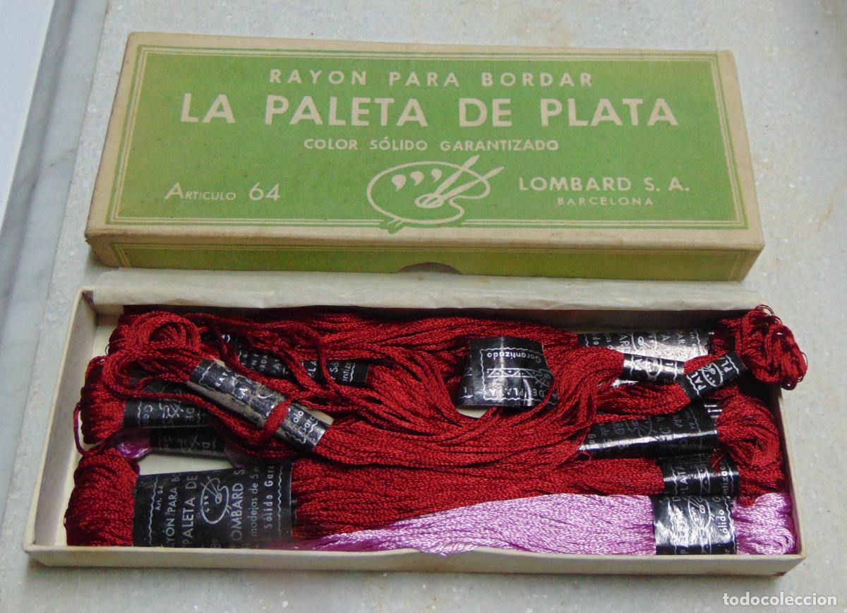 Antig&uuml;edades: ANTIGUOS HILOS DE BORDAR LA PALETA DE PLATA, VER LA FOTO, NUEVO