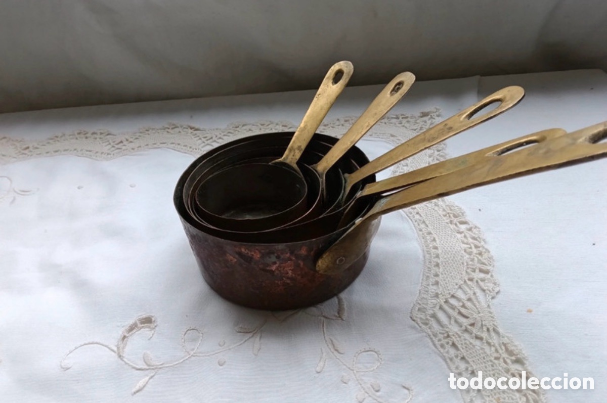 Antig&uuml;edades: Conjunto de medidores de cobre - Foto 2