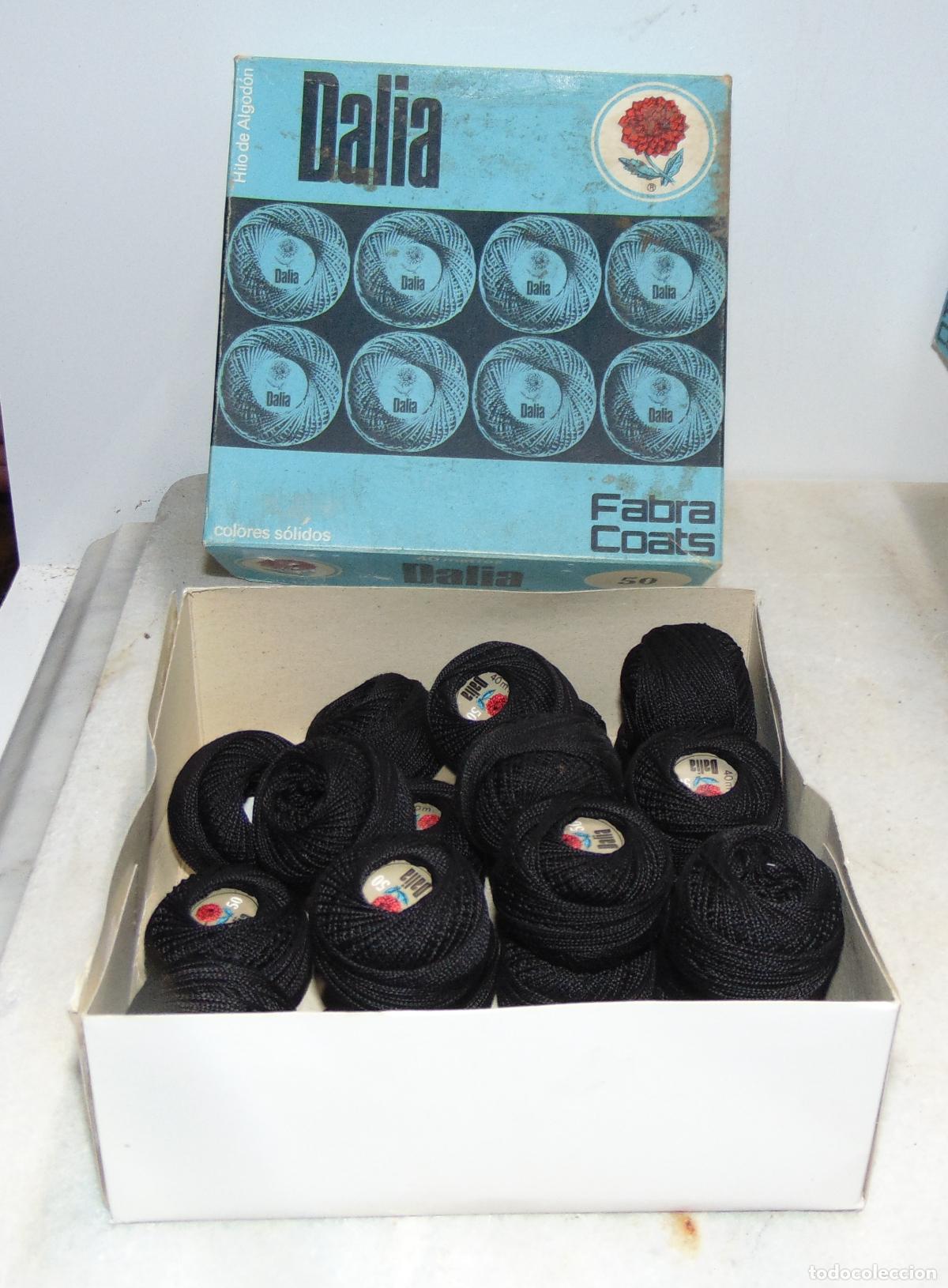 Antig&uuml;edades: CAJA DE HILOS DE ALGODON DALIA DE FABRA Y COATS, NUEVO DE TIENDA