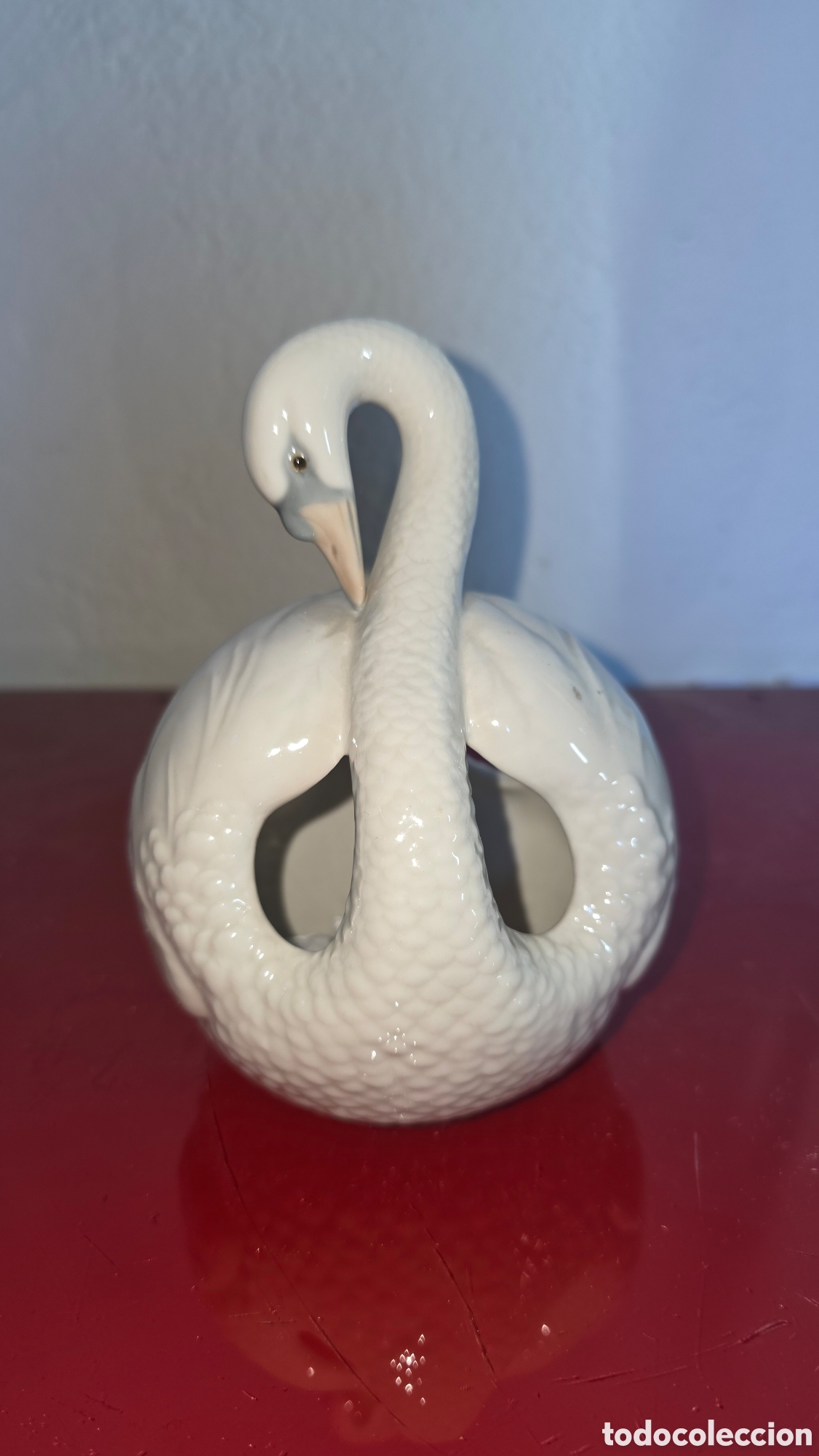 Antiquit&eacute;s: Figura cisne cascabel porcelana lladro