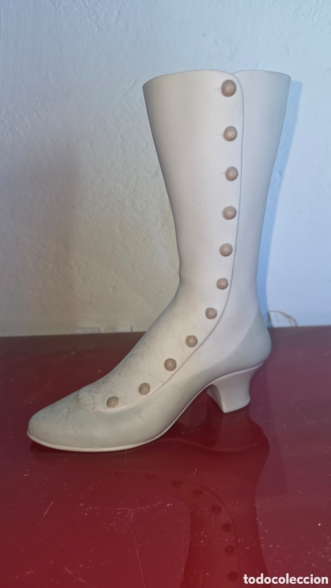 Antiquit&eacute;s: Figura bota mujer porcelana lladro