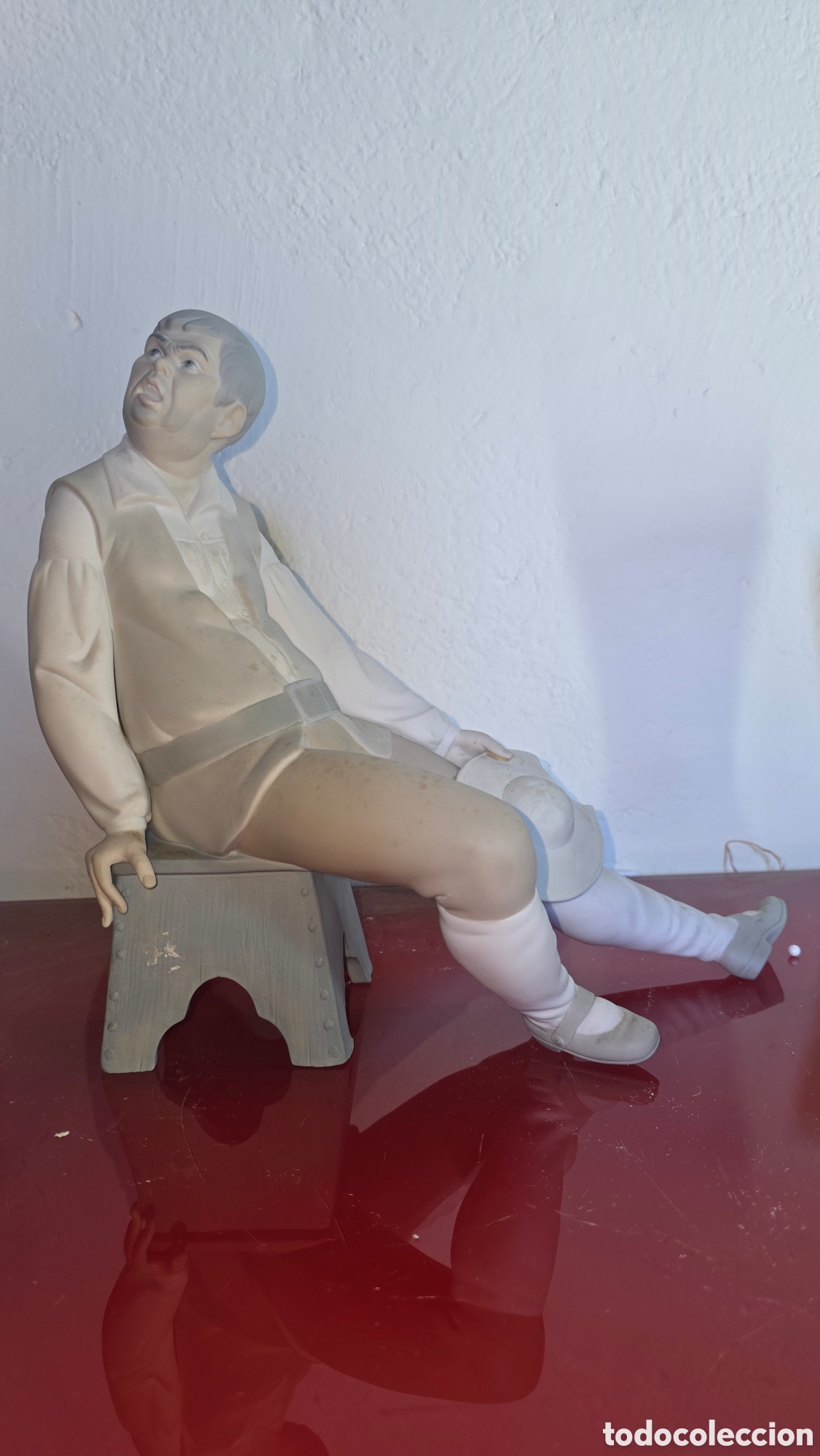 Antig&uuml;edades: Figura sancho panza porcelana lladro