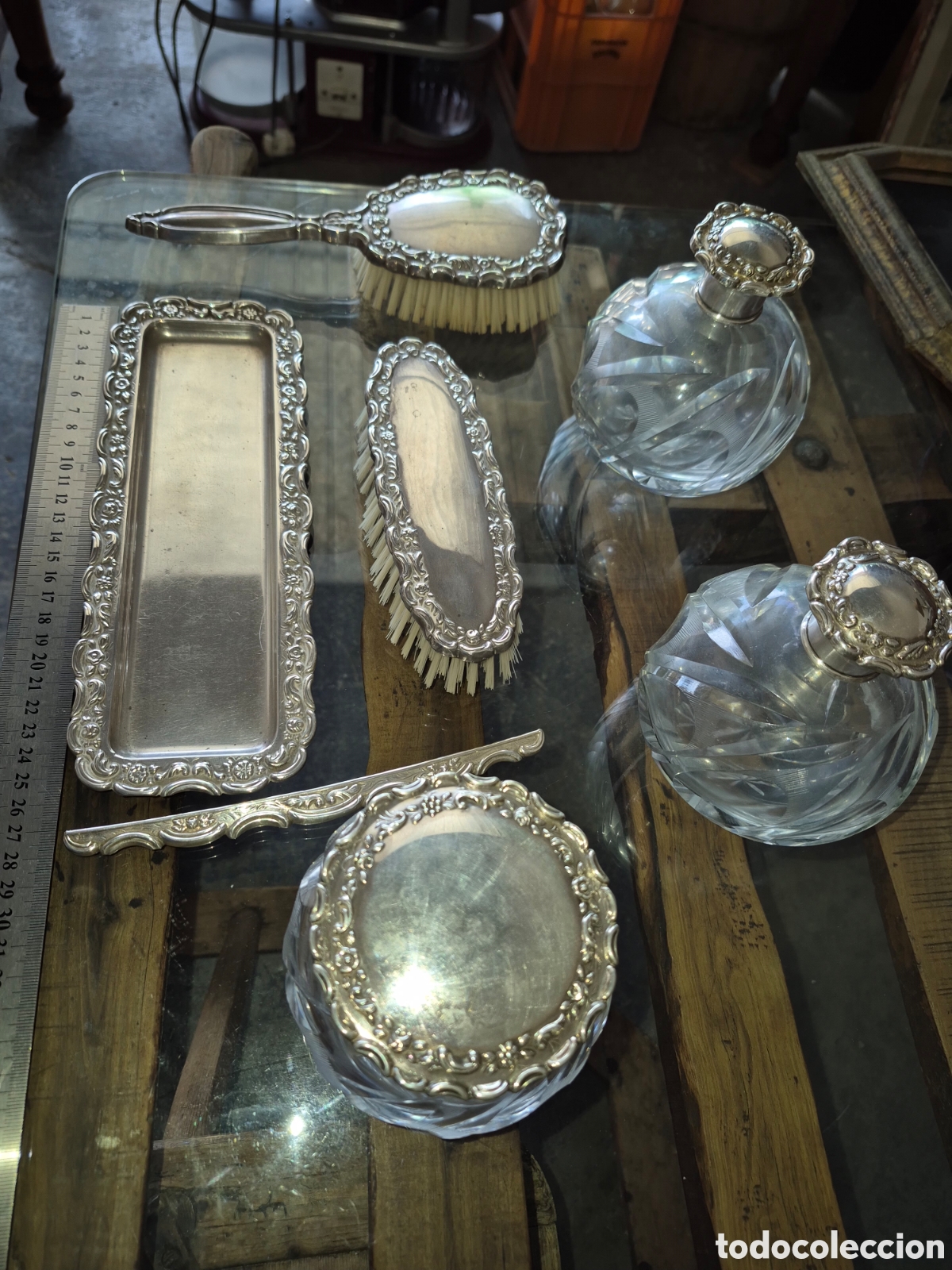 Antig&uuml;edades: antiguo tocador de plata - Foto 6