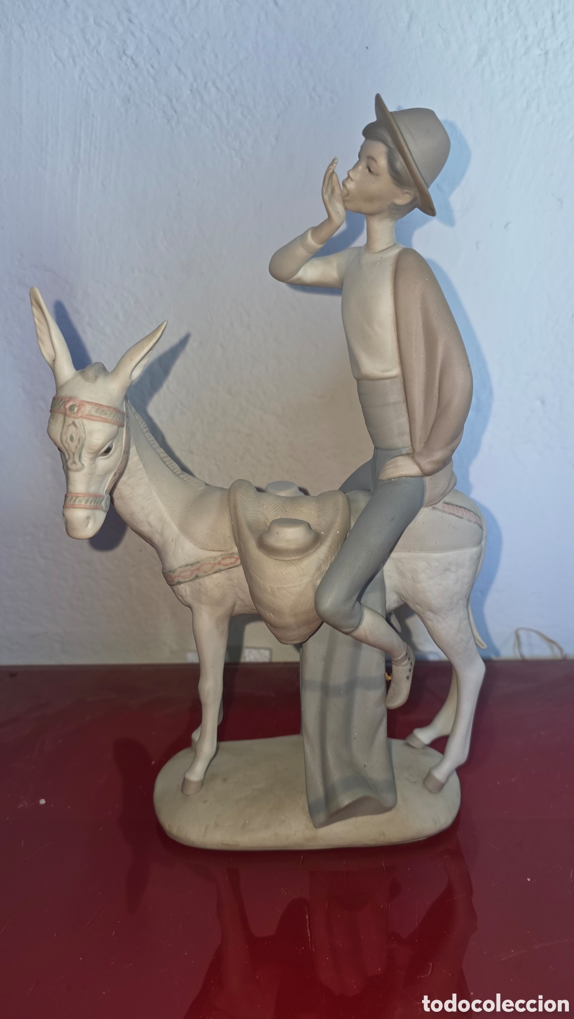 Antiquit&eacute;s: Figura porcelana lladro confiter&iacute;a con burrita