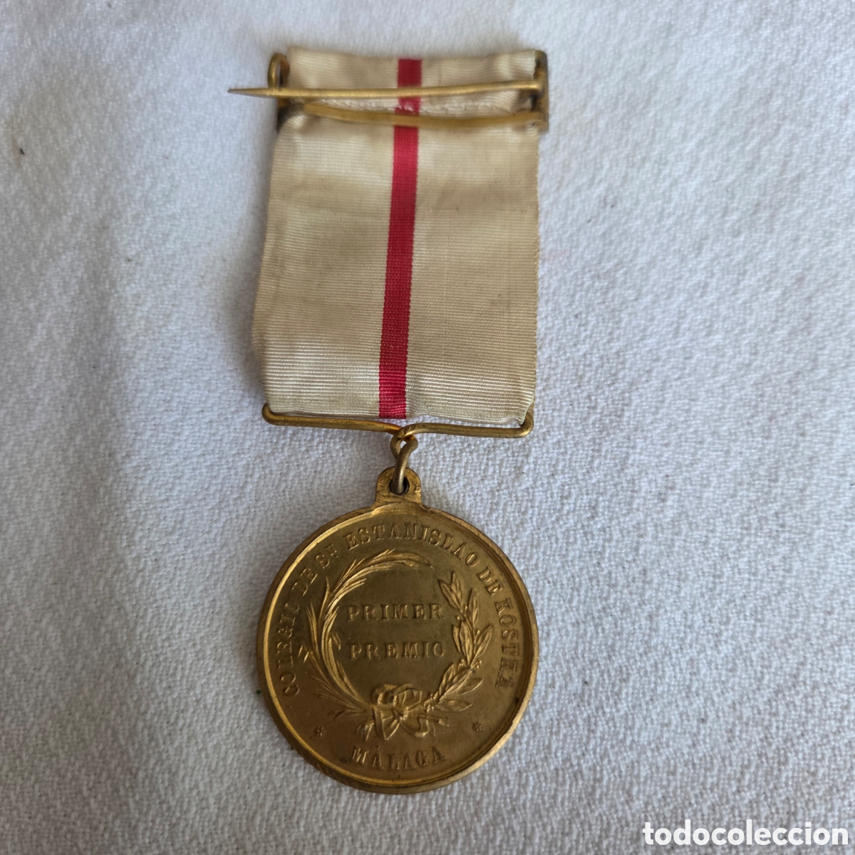 Antig&uuml;edades: Antigua Medalla Coleccionismo Escolar - Colegio San Estanislao de Kostka (M&aacute;laga) - Primer Premio