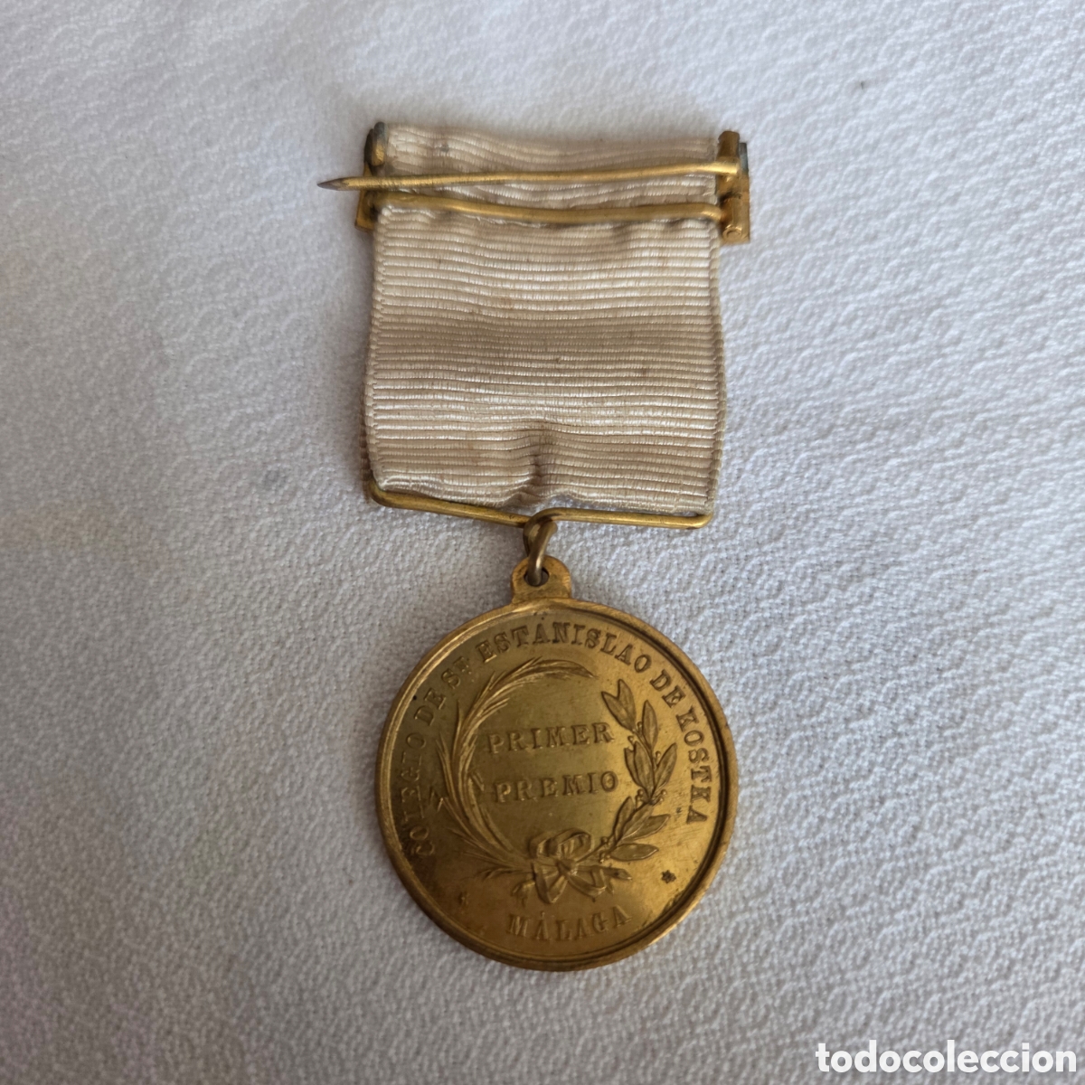 Antig&uuml;edades: Antigua Medalla Escolar &rdquo;Primer Premio&rdquo; Colegio San Estanislao de Kostka (M&aacute;laga) - Jesuitas