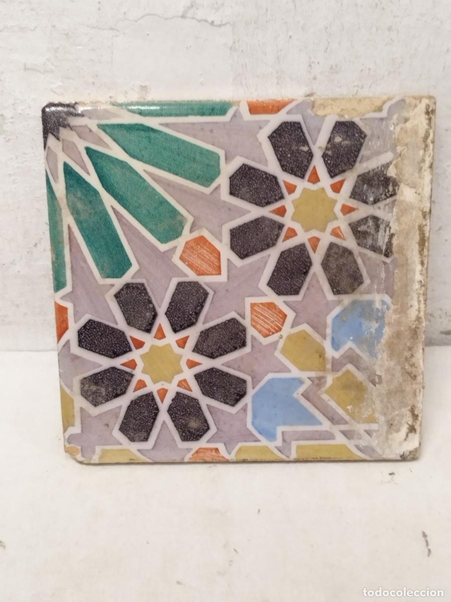 Antiquit&auml;ten: Antiguo azulejo o rayola de procedencia Valenciana, Valencia.