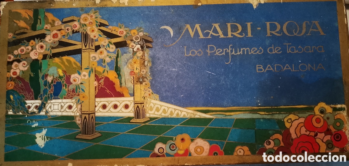 Antig&uuml;edades: Estuche 3 Jabones MARI-ROSA -Los Perfumes de Tasara (Badalona) 1929 -