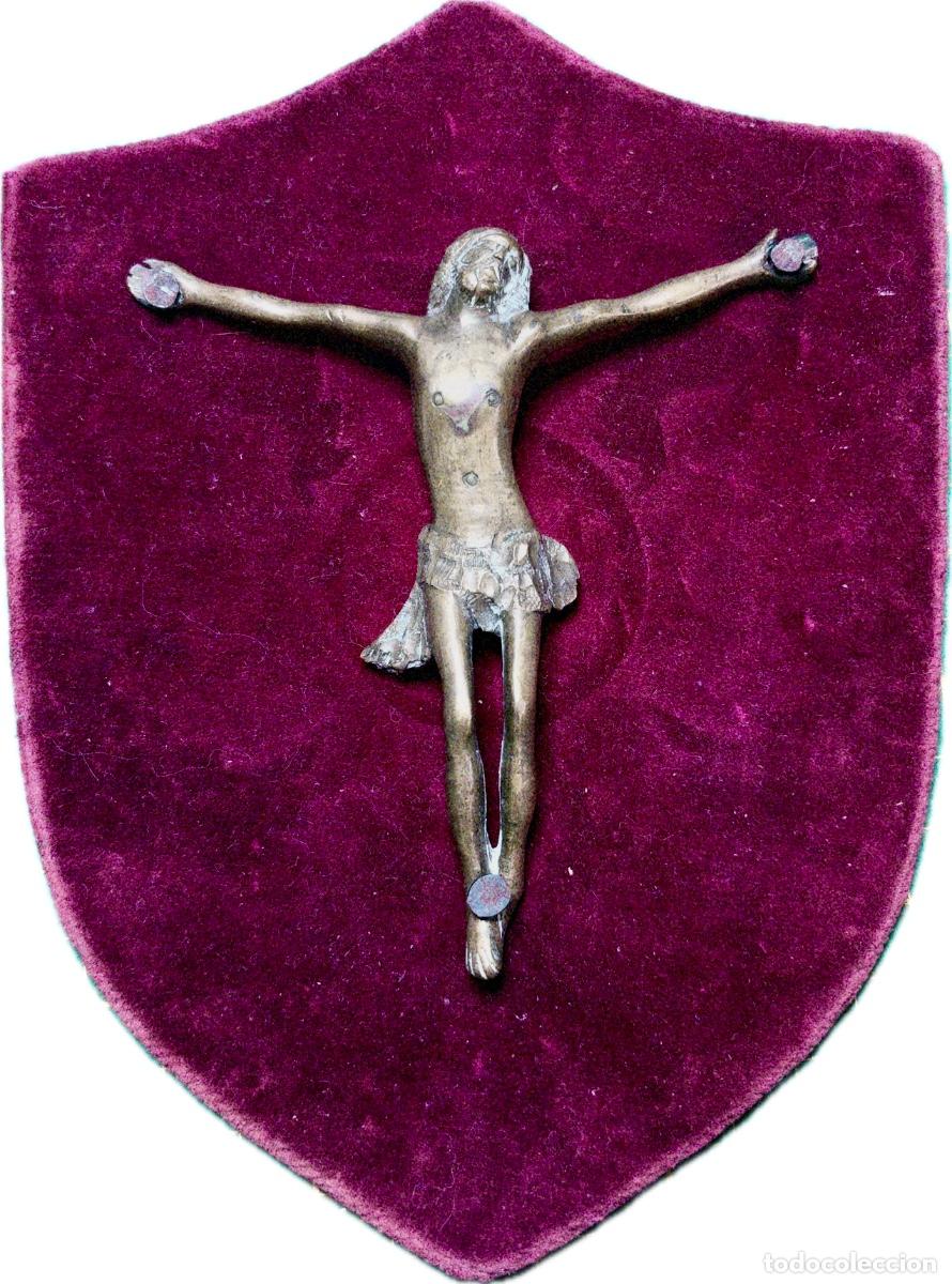 Antig&uuml;edades: Cristo en bronce, probablemente del siglo XVII - Foto 1