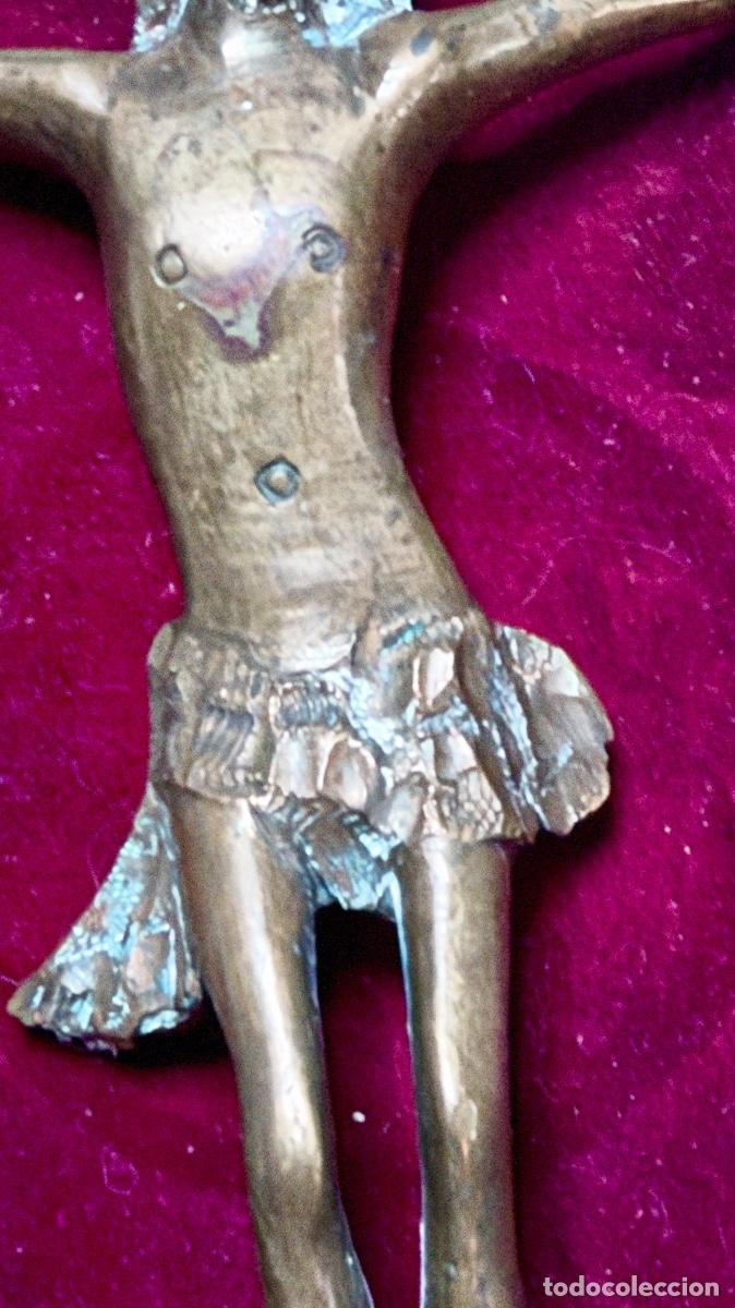 Antig&uuml;edades: Cristo en bronce, probablemente del siglo XVII - Foto 6