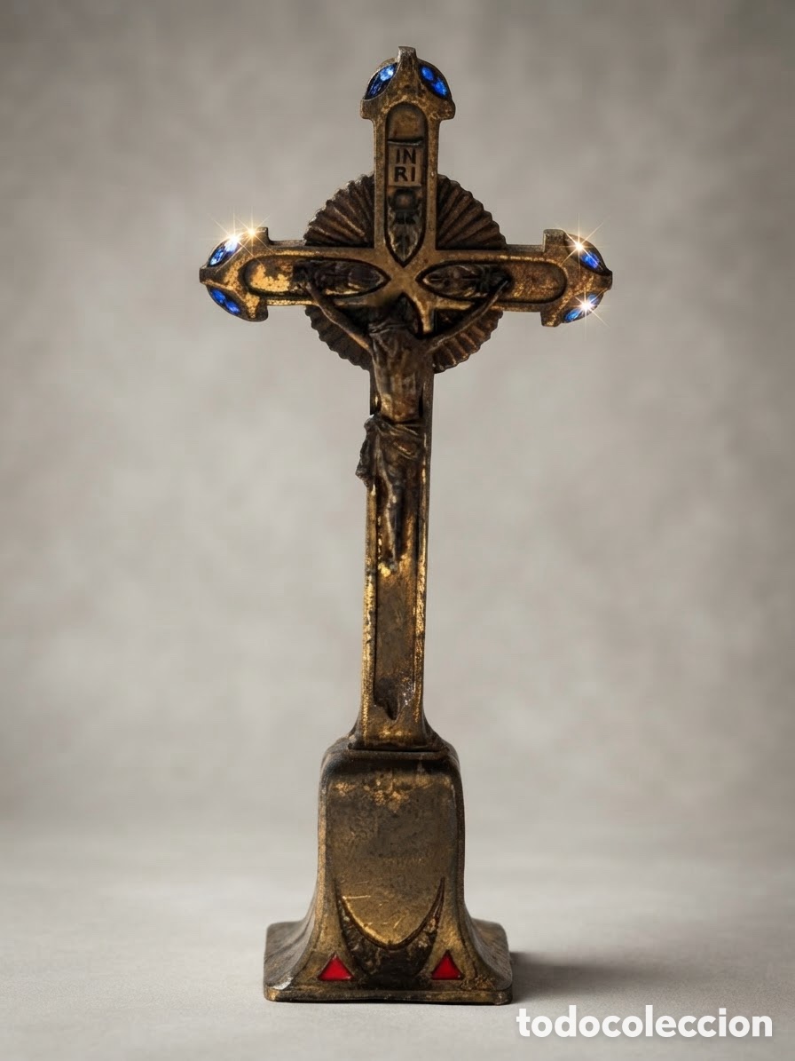 Antig&uuml;edades: Sagrado Crucifijo Corpus Christi con INRI
