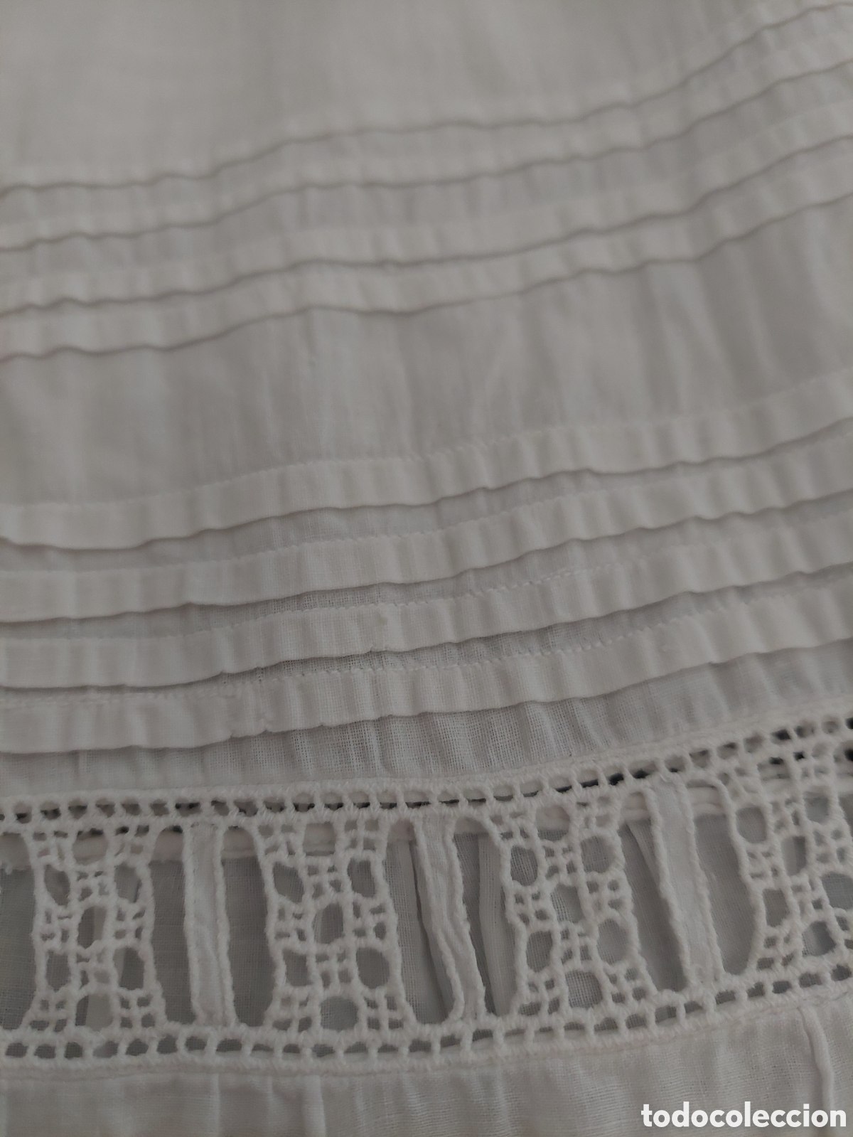 Antig&uuml;edades: Camis&oacute;n antiguo de algod&oacute;n principios s. XX - Foto 7