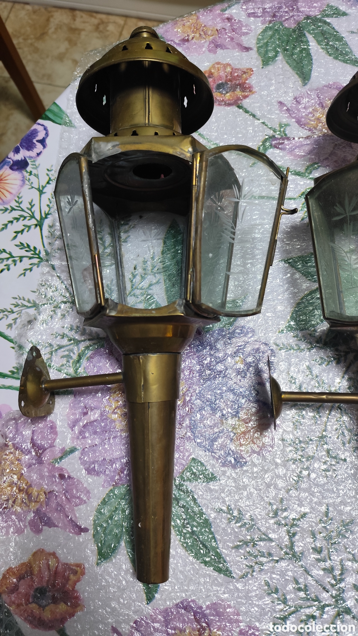 Antig&uuml;edades: Pareja de Faroles de Carruaje - Foto 7