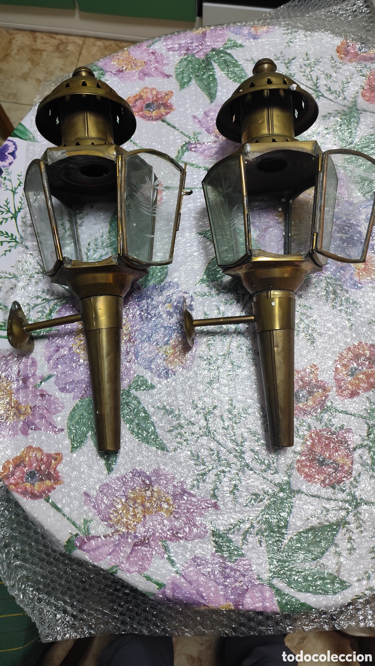 Antig&uuml;edades: Pareja de Faroles de Carruaje