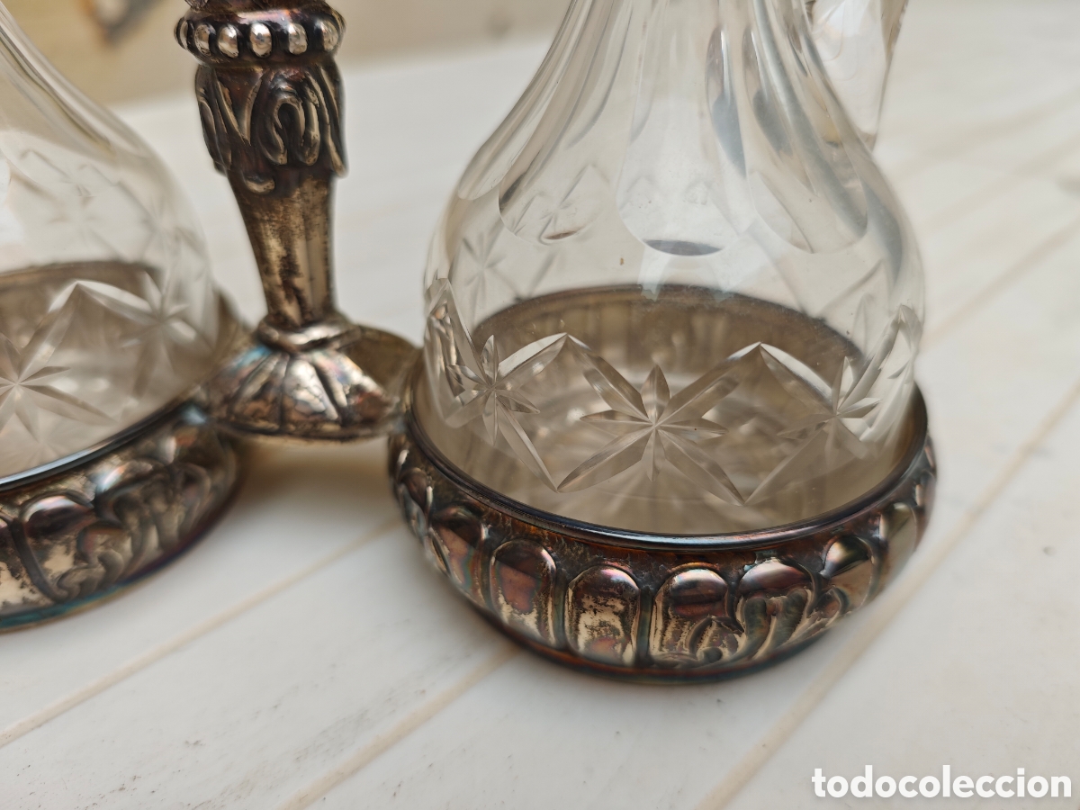 Antig&uuml;edades: Arcadio PALLE Antigua vinagreta y aceitera - Foto 2