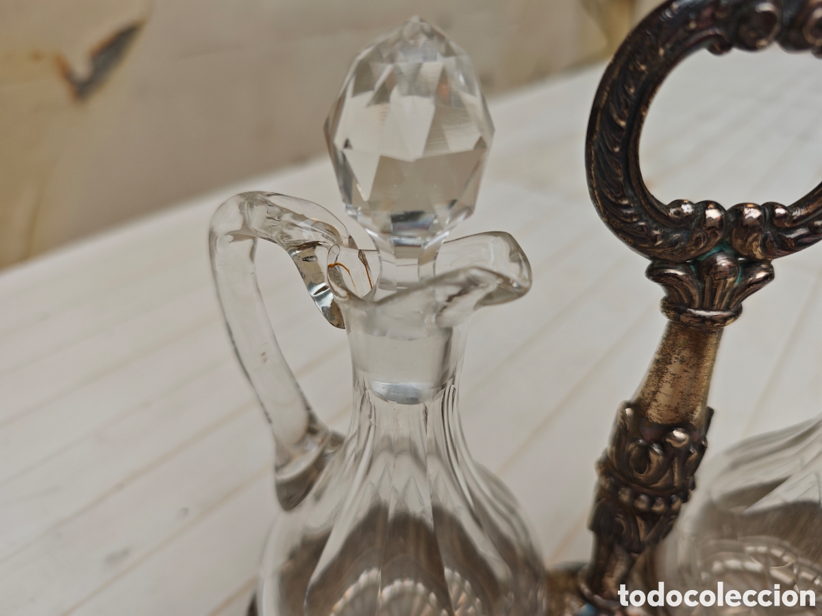 Antig&uuml;edades: Arcadio PALLE Antigua vinagreta y aceitera - Foto 5