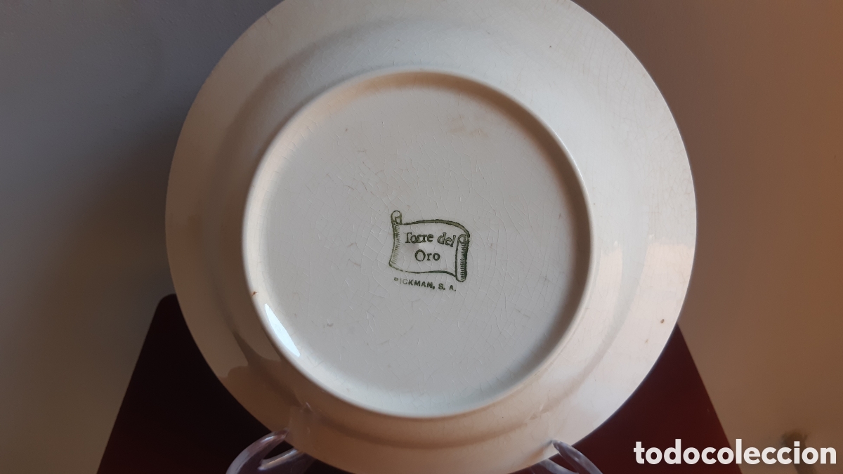 Antig&uuml;edades: Plato Pickman marca Torre del Oro - Foto 2