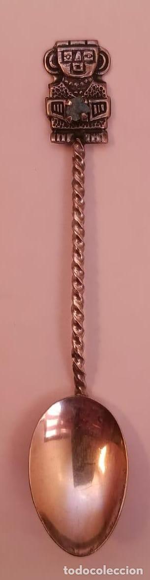 Antig&uuml;edades: Cucharilla Tumi/Figura Precolombina &ldquo;inca/andina&rdquo; plata peruana (Plata 900)
