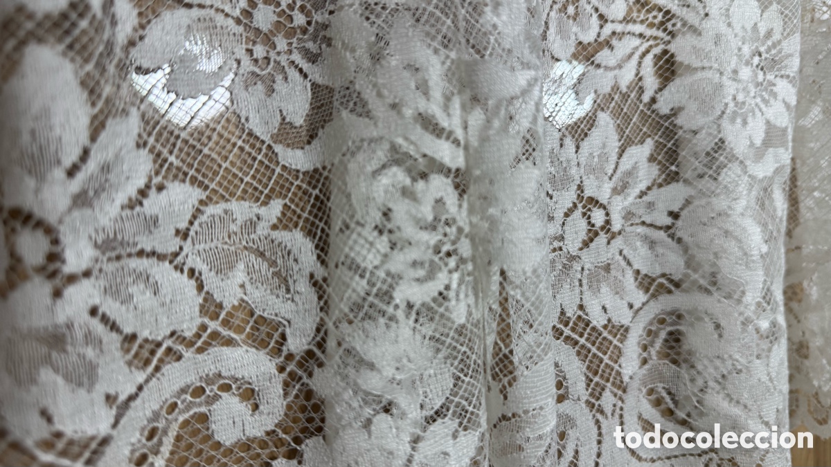 Antig&uuml;edades: Tapete blonda beige claro - Foto 3