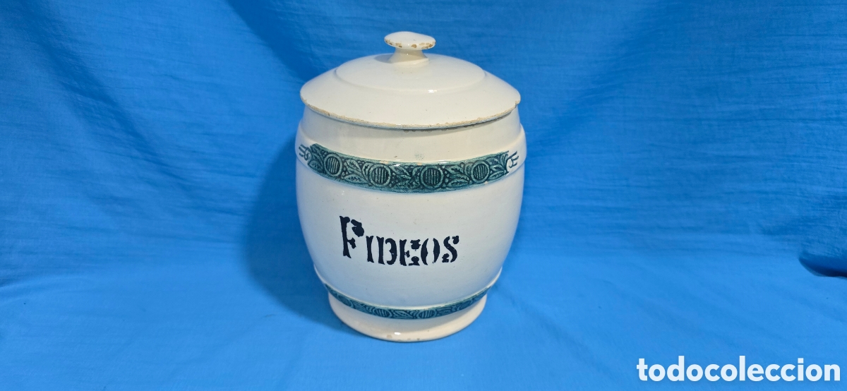 Antig&uuml;edades: ANTIGUO BUCARO, TARRO DE COCINA PARA FIDEOS . N&deg; 6