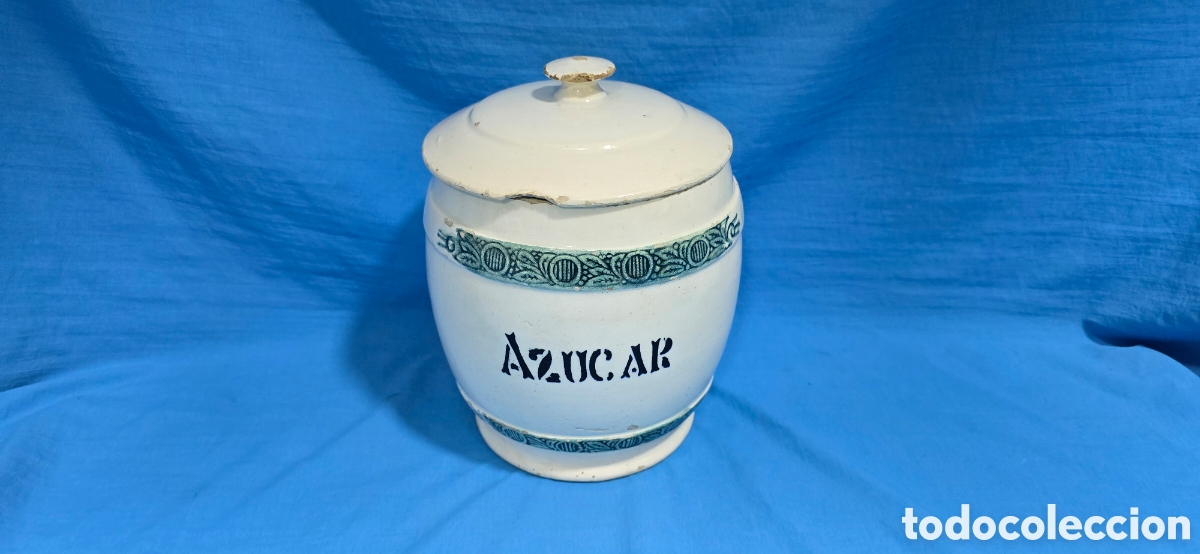 Antig&uuml;edades: ANTIGUO BUCARO, TARRO DE COCINA PARA AZUCAR . N&deg; 6
