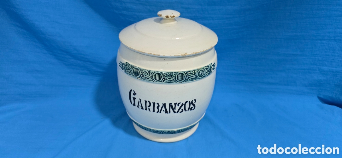 Antig&uuml;edades: ANTIGUO BUCARO, TARRO DE COCINA PARA GARBANZOS . N&deg; 6