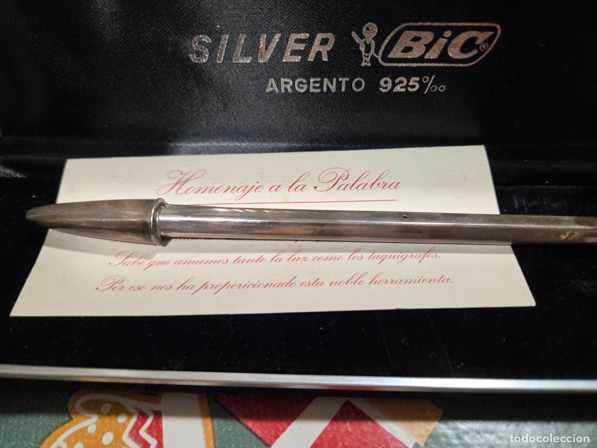 Antig&uuml;edades: Boligrafo plata Bic 925 - Foto 2
