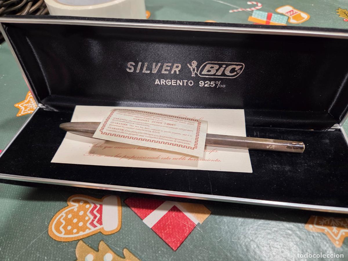 Antig&uuml;edades: Boligrafo plata Bic 925 - Foto 3