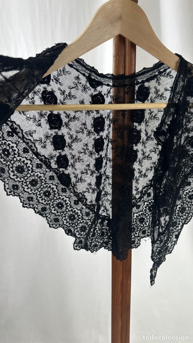 Antig&uuml;edades: Antiguo cuello de encaje de tul - Foto 7