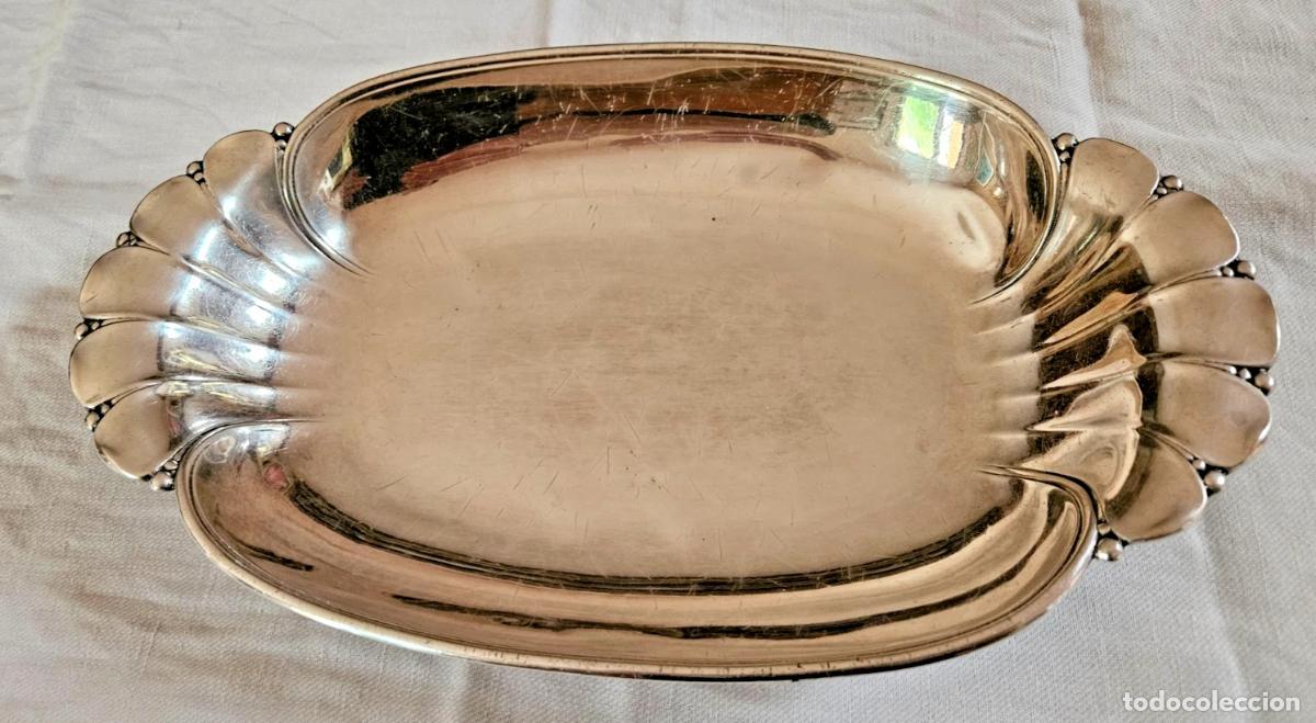 Antig&uuml;edades: ART DECO ORFEVRE GALLIA POUR CHRISTOFLE PLAT CORBEILLE FRUITS CENTRE DE TABLE EN METAL ARGENTE