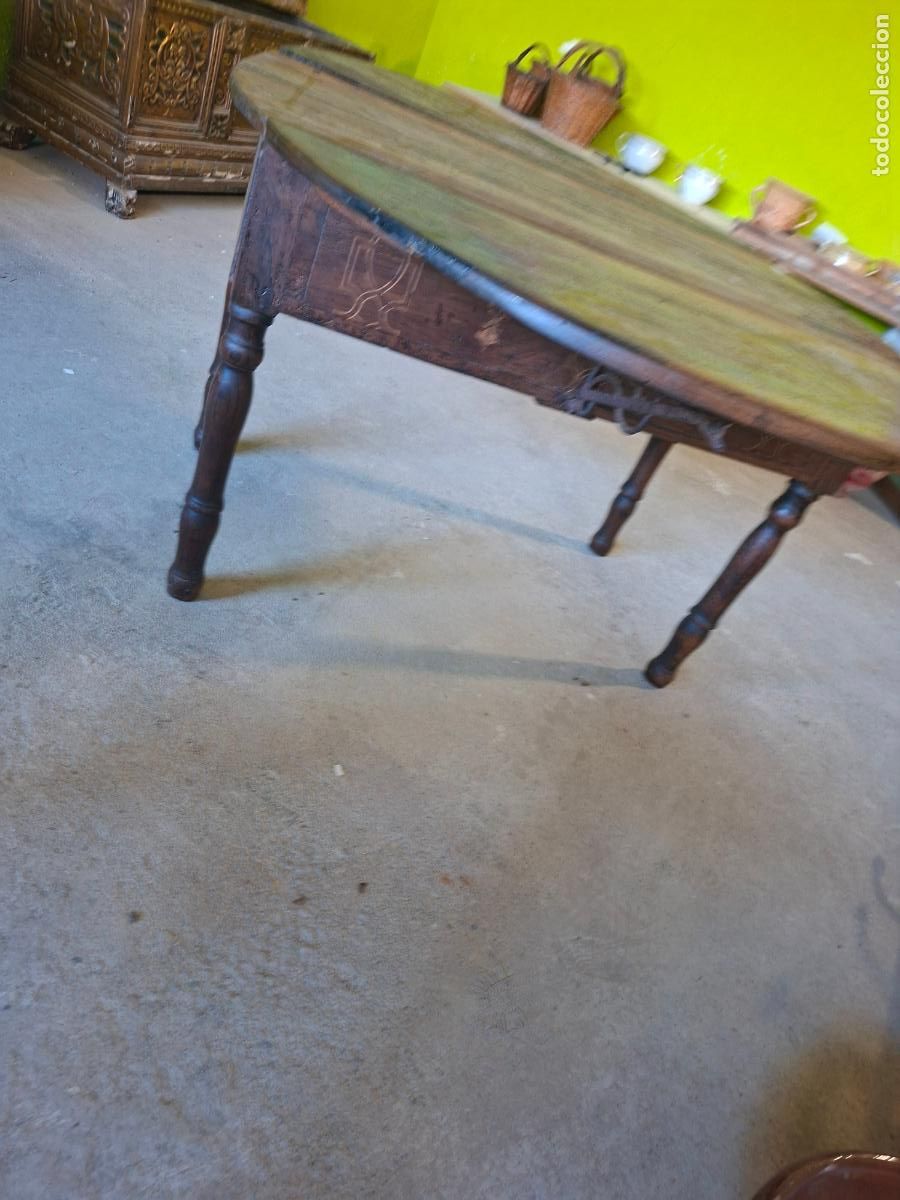 Antig&uuml;edades: MESA ALAS NOGAL BARROCA ORIGINAL - Foto 3